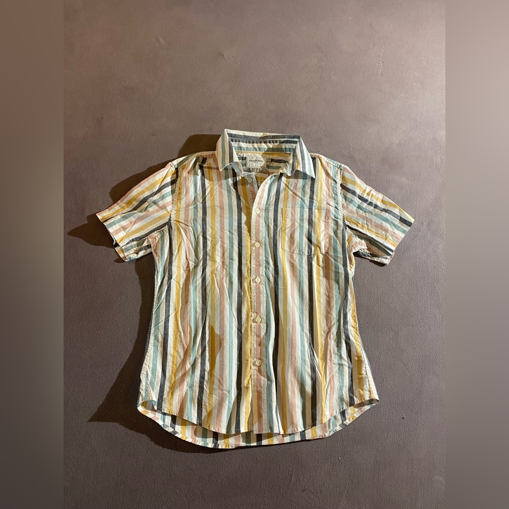 Striped goodfellow &co collared shirt